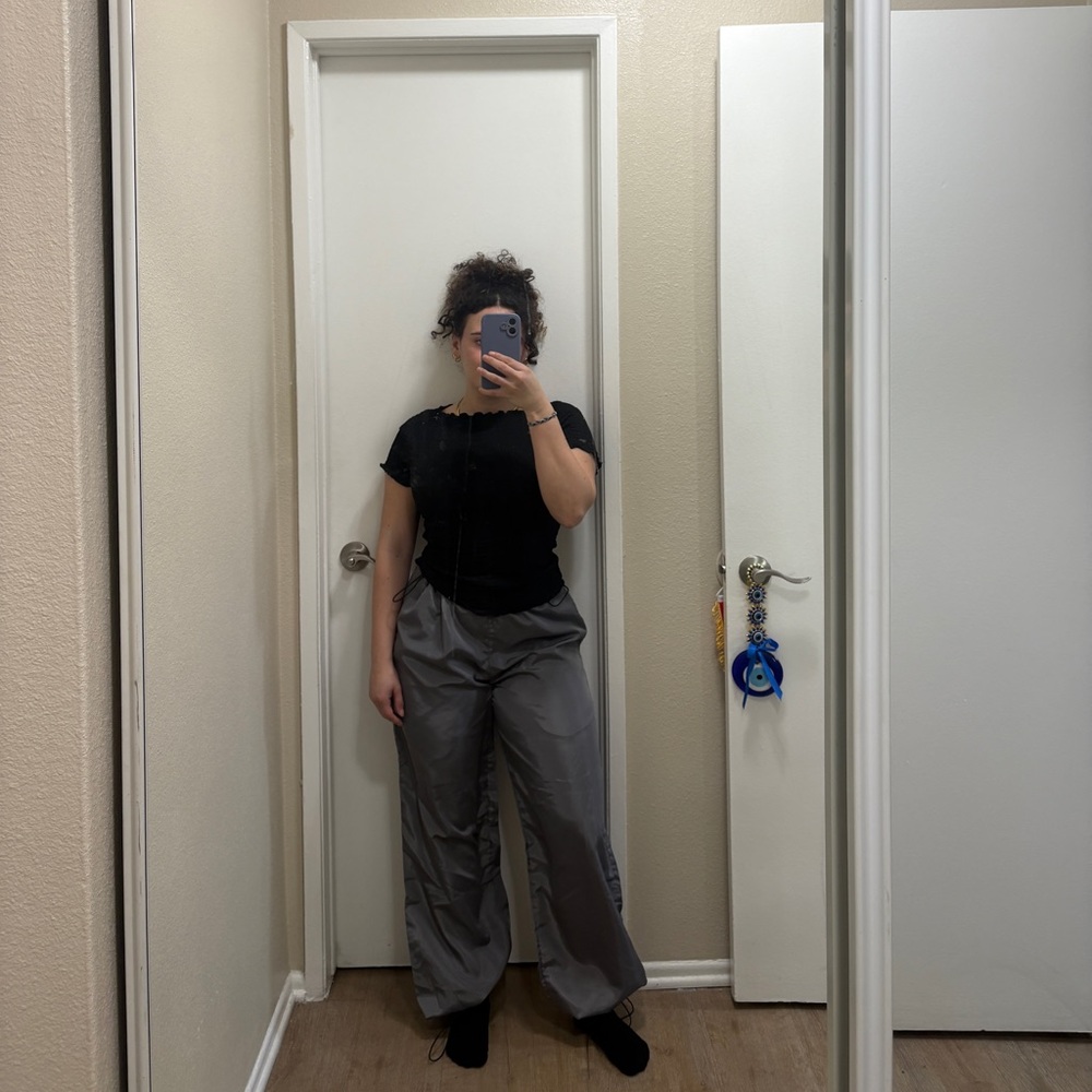 Gray Women's Parachute pants